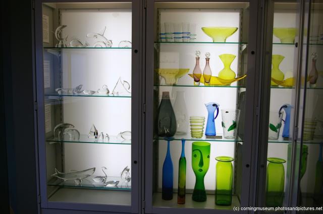 Glass art inside the Jerome and Lucille Strauss Study Gallery at Corning Museum of Glass.jpg
