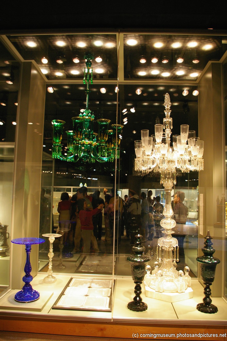 Glass chandeliers in green at Corning Museum of Glass.jpg
